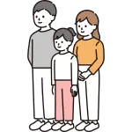 Family Facing Diagonally SVG Icon